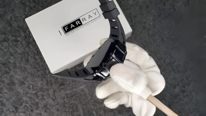Black Skelton Chronograph Watch.